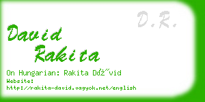 david rakita business card